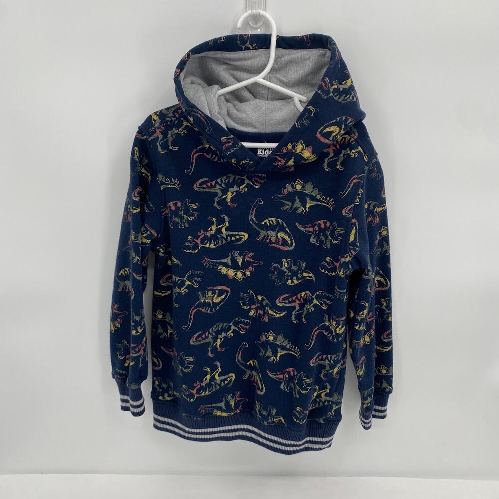 Kids Headquarters Navy Pullover Hoodie Sweatshirt Dinosaurs Boys 6